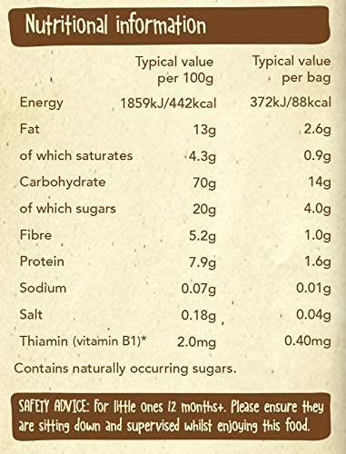 Organix Cocoa & Vanilla Gruffalo Biscuits, Organic Toddler Snacks, 12+ Months, Multipack, 5 x 20 g Bags Per Box (3 Boxes Total) - Image 4