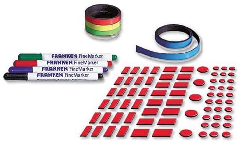 Franken Planner Accessory Set including Nameplates Magnetic Strips Adhesive Tape and 4 Finemarkers Ref Z-JKP