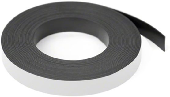 Magnet Expert White 12.7mm wide x 0.76mm thick Magnetic Gridding Tape ( 12.7mm x 0.76mm x 5 Metres )