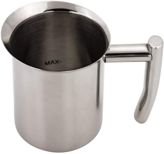 Xavax 1-Piece Stainless Steel Milk Jug for Cappuccino - Silver - Image 2