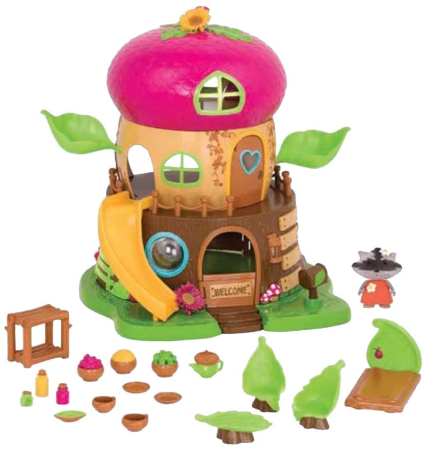 Li’l Woodzeez, Acorn Treehouse, 19 Pieces Toy Set including Treehouse, Character,and Accessories
