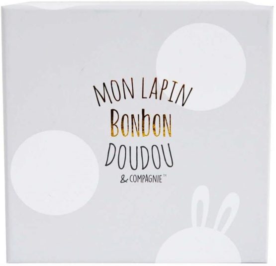 Doudou et Compagnie Rabbit Soft Toy 16 cm Taupe - Image 2