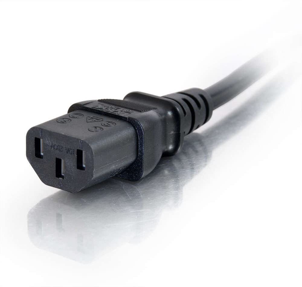 C2G 88513 2 Metre UK Power Cable (IEC320C13 to BS 1363) 6 Foot Kettle Lead/Power Cord, Black, 2M - Image 3
