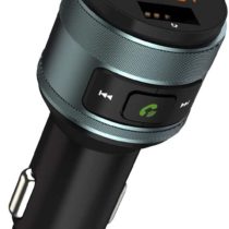 ZeaLife Bluetooth FM Transmitter, Bluetooth Car Adapter with QC 3.0 Fast Charging Port Hands Free Calling Car Charger and Music Player Kit Dual USB Ports Support USB Flash Drive for iPhone/Android