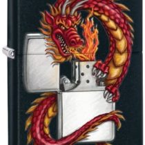 Zippo Windproof Lighter | Metal Long Lasting Zippo Lighter | Best with Zippo Lighter Fluid | Refillable Lighter | Perfect for Cigarettes Cigars Candles | Pocket Lighter Fire Starter | Dragon Lighters