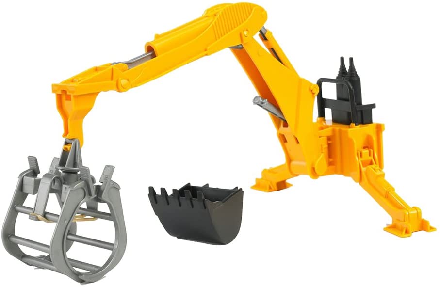 Bruder Rear Hydraulic Arm with Grab, White, Small