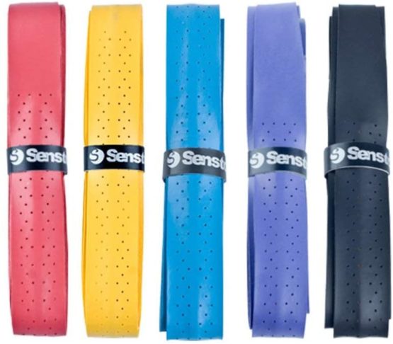 Senston PU Racquet Grip 5 Pack Tennis/Badminton/Squash Rackets Overgrip Anti Slip Perforated Super Absorbent Grips - Image 4