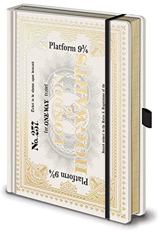 Harry Potter (Hogwarts Express Ticket) A5 Premium Notebook, Multi-Colour