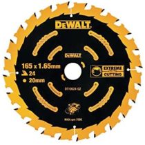 DEWALT DT10624-QZ Extreme Framing Circular Saw Blade 165 mm 24T