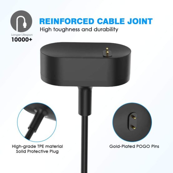 CAVN Charger Compatible with Fitbit Inspire HR/Inspire/Ace 2 (Not for Inspire 2), Replacement USB Charging Cable Adapter Portable Charger Charging Dock Charging Stand for Inspire - Image 3