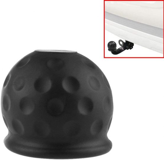 MSA 50mm New Black Rubber Tow Bar Ball Case Towball Protect Car Hitch Cover - Image 4
