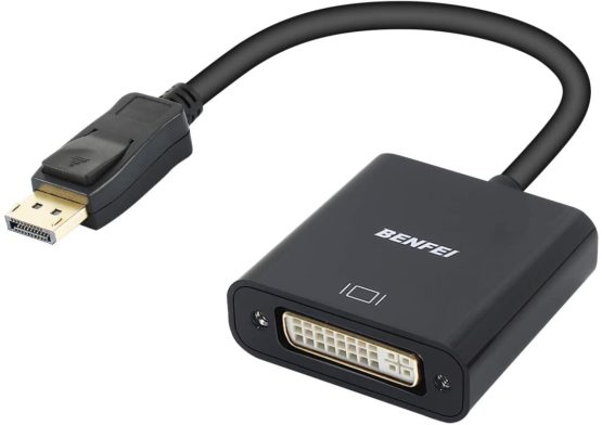 DisplayPort to DVI, Benfei Gold-Plated DP to DVI Adapter (Male to Female) Compatible for Lenovo, Dell, HP and other brand