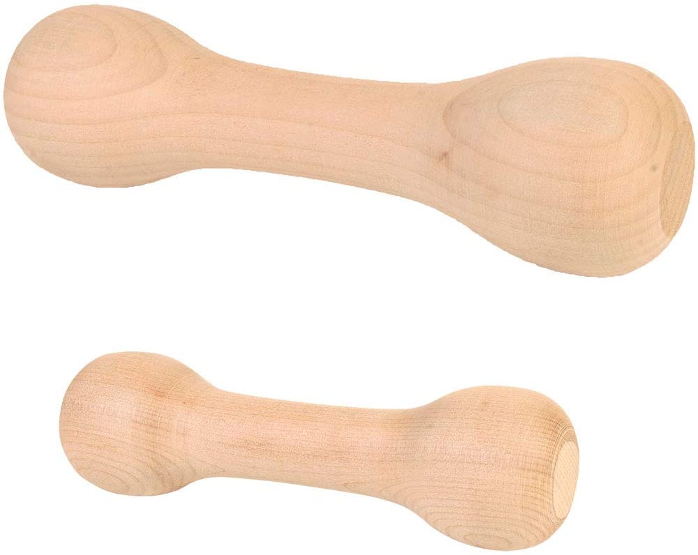 Trixie Rounded Wooden Retrieving Dumbbell, 250 g, braun - Image 2