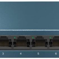 TP-Link LS108G 8-Port Desktop/Wallmount Gigabit Ethernet Switch/Hub, Network Splitter, Plug and play, Steel Case