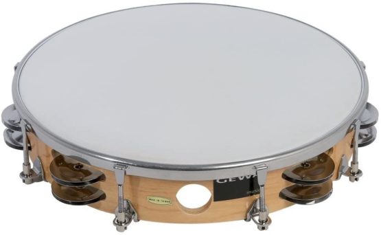 GEWA 841350 25,4 cm (10 Zoll) Traditionell Tambourin mit Schellen