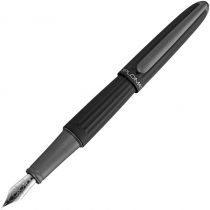 Diplomat D40301028 Aero Fountain Pen with Steel Broad Nib - Black