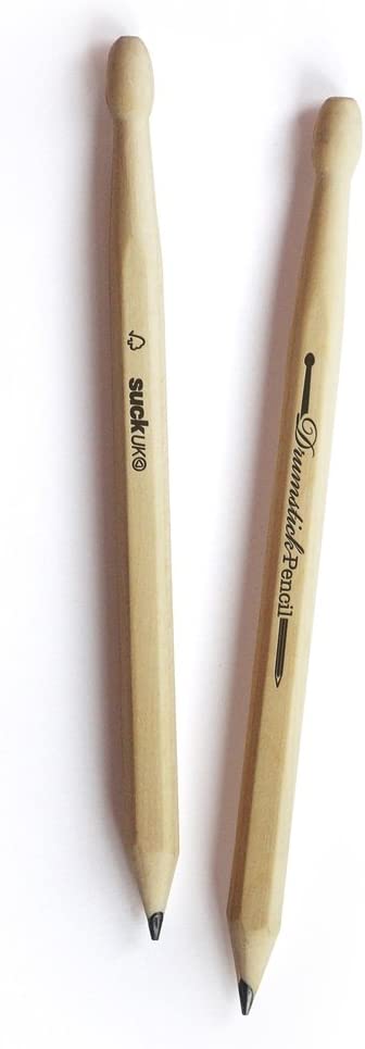 Suck UK Drumstick Pencils, Yellow, 1 count (Pack of 2)