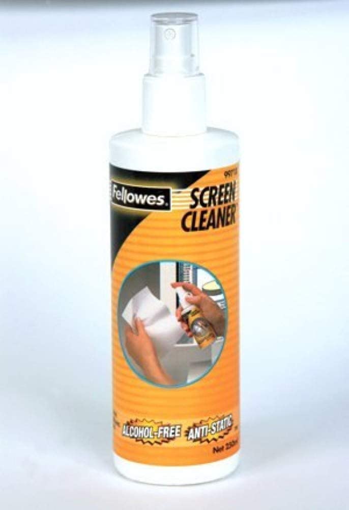Fellowes 250ml Screen Cleaning Spray - Alcohol Free Screen Cleaning Fluid for Monitor//iPad/Mobile Phone/Tablet/Laptop