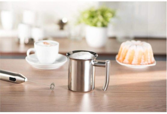 Xavax 1-Piece Stainless Steel Milk Jug for Cappuccino - Silver - Image 3