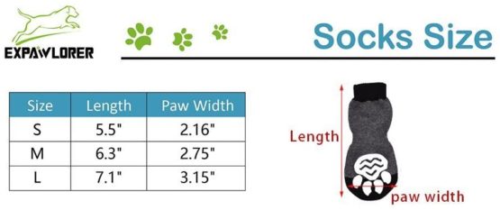 EXPAWLORER Anti-Slip Dog Socks for Indoor Wear, Paw Protection - Image 2