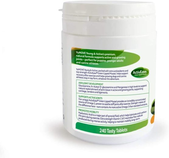 Lintbells | YuMOVE Young and Active Dog | Hip and Joint Supplement for Dogs to Support Active and Growing Joints for Dogs Aged Under 6 | 240 Tablets - Image 2