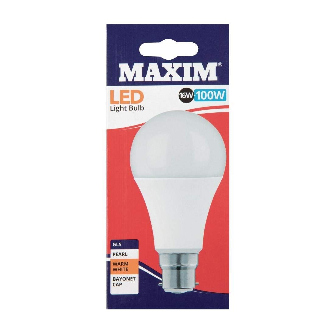Maxim LED GLS Bayonet Cap (Warm White) - 16watt (100watt) (Pack 10), 100MLGBCWW5X10, Pack of 1 - 10 Count Lightbulbs - Image 2