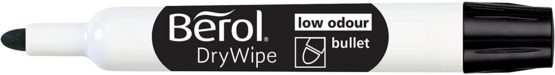 Berol Dry Wipe Bullet Tip Whiteboard Marker - Assorted Colours (Pack of 8) - Image 2