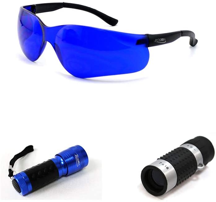 POSMA SGG040D Golf Ball Finder Glasses Bundle Set With Golf Ball