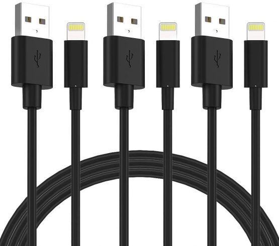 Quntis iPhone Charger Lightning Cable - MFi Certified 3Pack 2M Lightning to USB A Cable for iPhone SE 2020 11 Xs Max XR X 8 Plus 7 Plus 6 Plus 5s SE iPad Pro and More