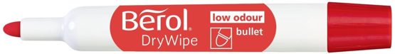 Berol Dry Wipe Bullet Tip Whiteboard Marker - Assorted Colours (Pack of 8) - Image 4