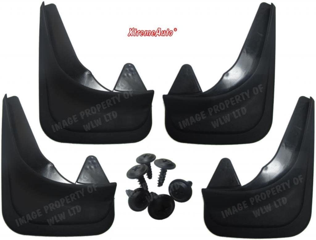 Xtremeauto New Universal Car Auto Rubber Fitting Moulded Mudflaps Car's Hatchback Saloon Estate (Full Set)