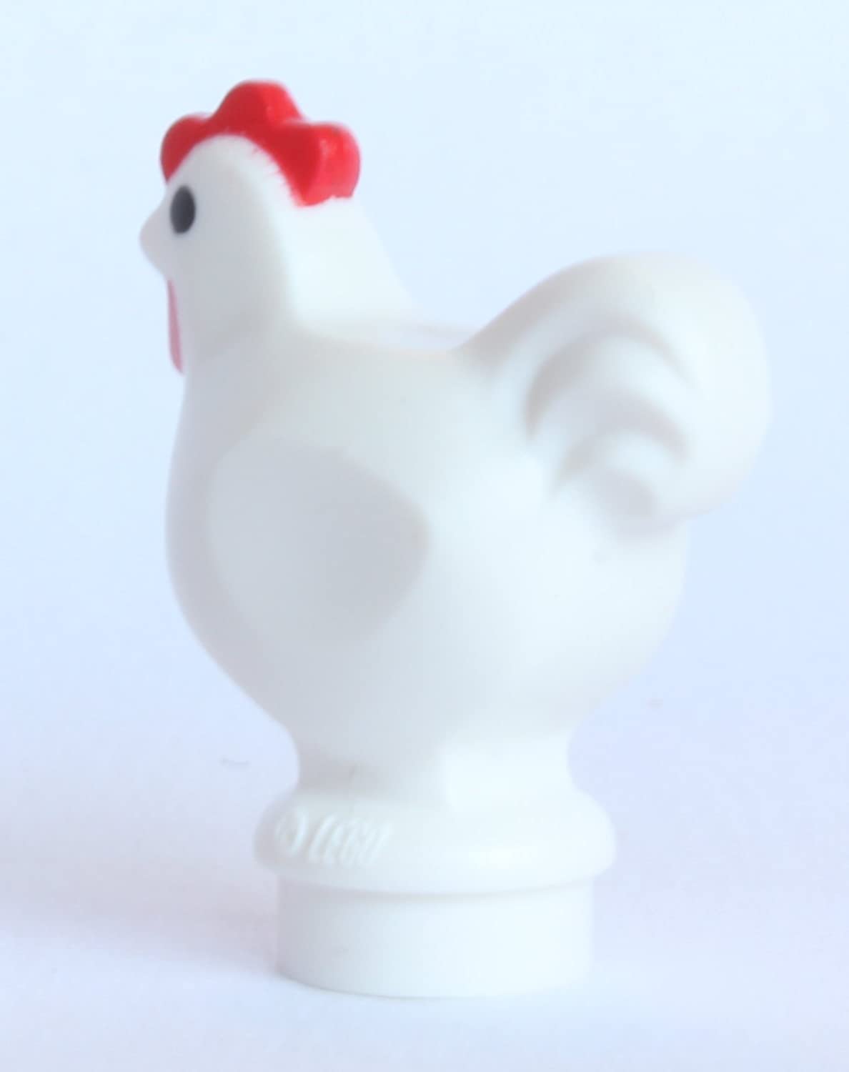 LEGO® City - 2 Chickens - White and Brown - Farm Animals - Image 3