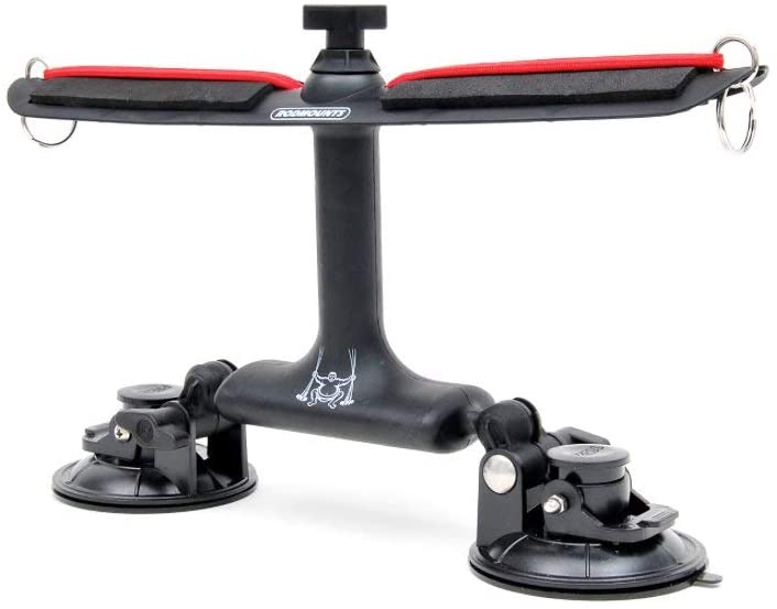 Rodmounts Black Medium Sumo Suction Rod Carrier for Cars and Boats Fishing Equipment, Traveling, 10.51 x 14.21 x 5.12 inches - Image 2