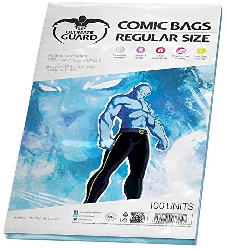 Ultimate Guard Comic Bags (Regular, Transparent), clear, 268 x 184