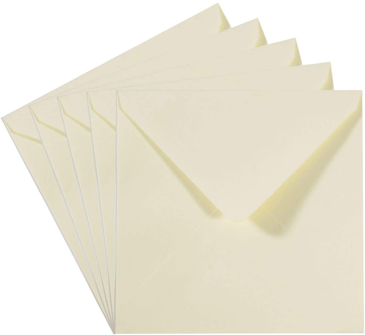 Vaessen Creative Large Square Florence Envelopes for Greeting Cards Ivory, Set of 5, Matching Cards Available - Image 3