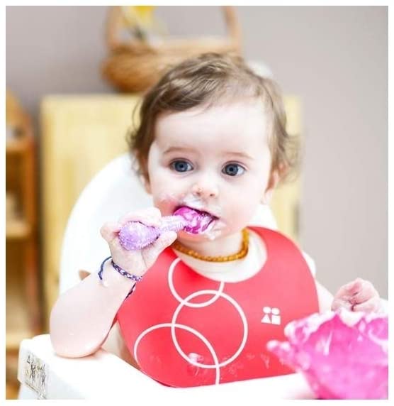 Silikids Silibib Silicone Baby Bib (Lime) - Image 3