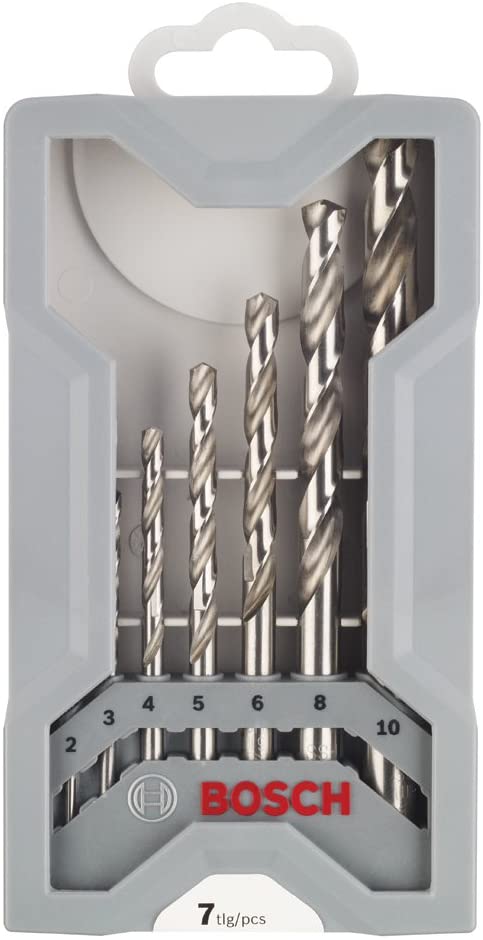 Bosch Professional 7-Piece Mini X-Line Metal Drill Bit Set (Metal, HSS-G, Cut, Accessories for Drill drivers), grey - Image 2