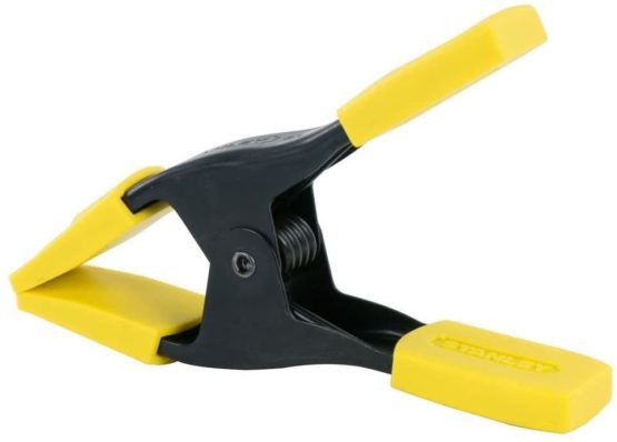 Stanley 9-83-079 25mm (1") Metal Spring Clamp, Yellow/Black, 25 mm - Image 2