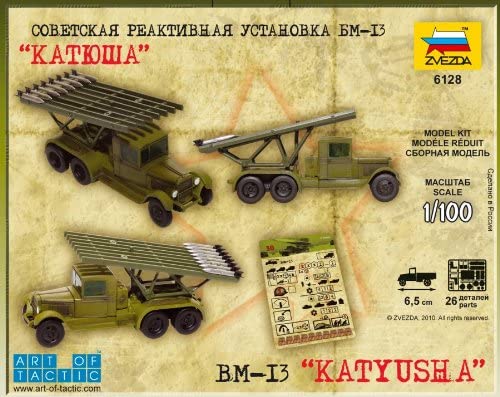 Zvezda Model Kit - Z6128 - - Katyusha - Scale: 1: 100, Mehrfarbig - Image 2