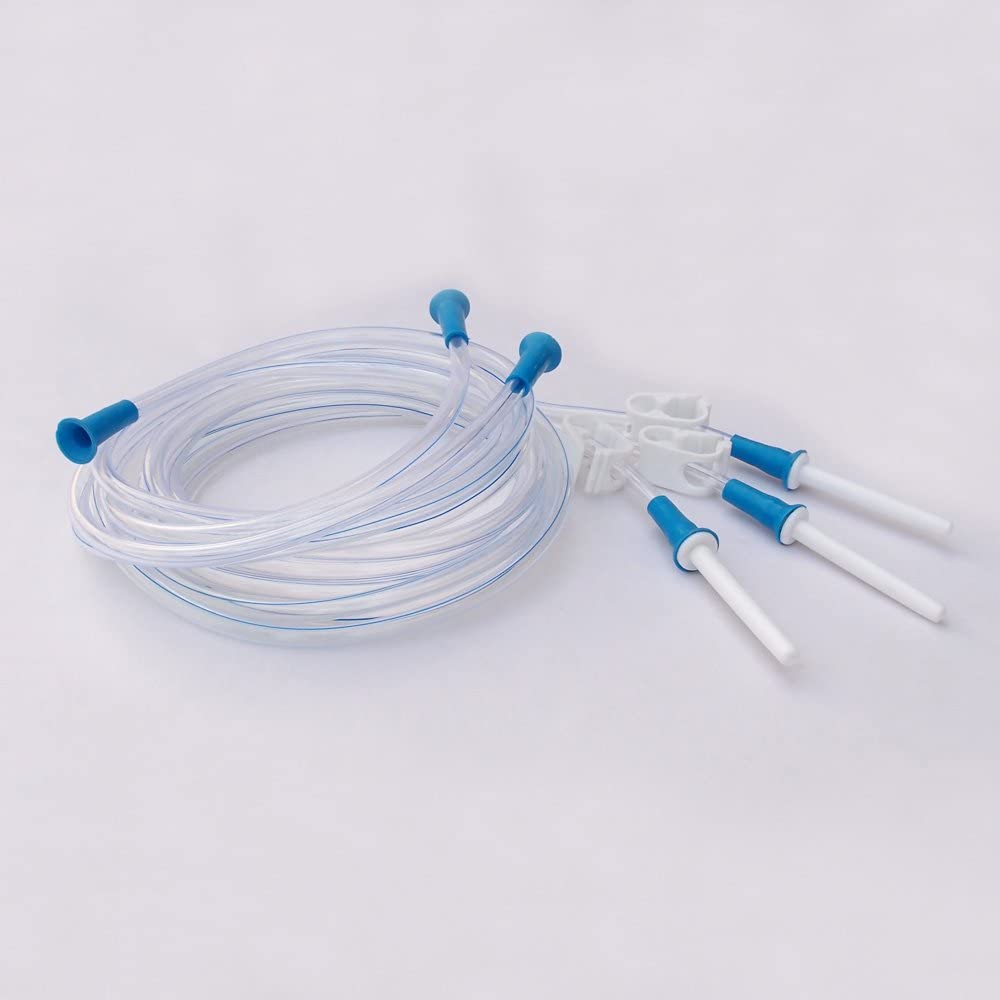 HealthAndYoga(TM) Replacement Enema Tubing with Clamp and Nozzle, Super Economical, Hygienic, Medical Grade PVC- 1.5 Meter