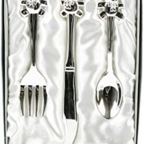 Silver Plated Teddy Cutlery Set - Lovely Gift for New Baby, Christening or Baptism