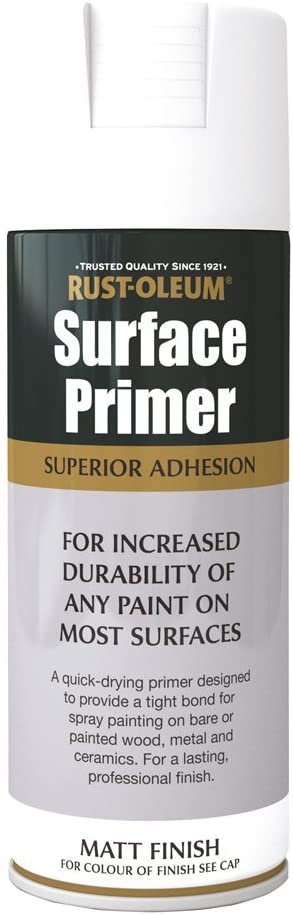 Rust-Oleum AE0040028E8 400ml Surface Primer White, 400 ml (Pack of 1)