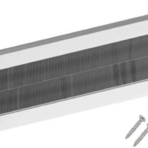 Merriway BH05980 StormSeal Letter Mail Box Brush Cover Draught Excluder for Internal Use, 343 x 80mm (13.1/2 inch x 3.1/8 inch)) - White
