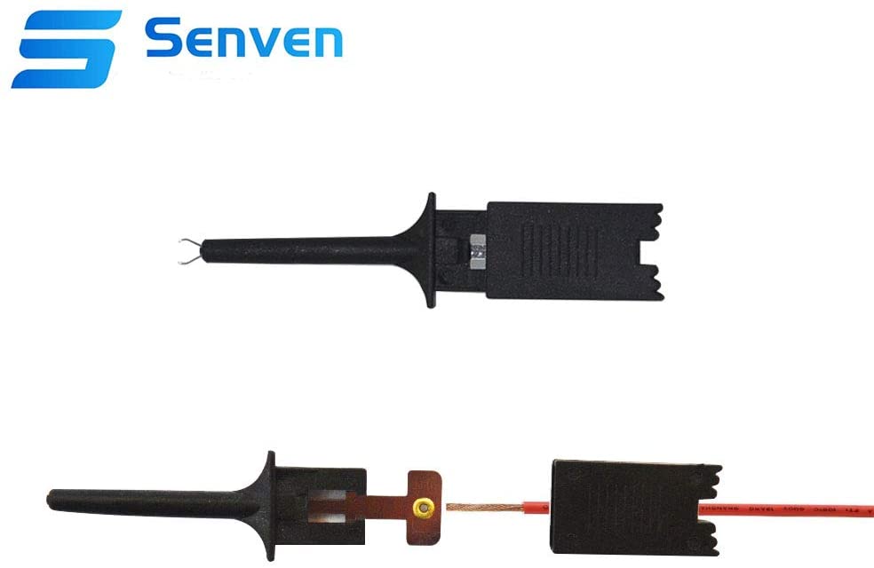 senvenelec 15pcs Multimeter Wire Lead Test Hook Clip Electronic Mini Test Probe Set - Image 3