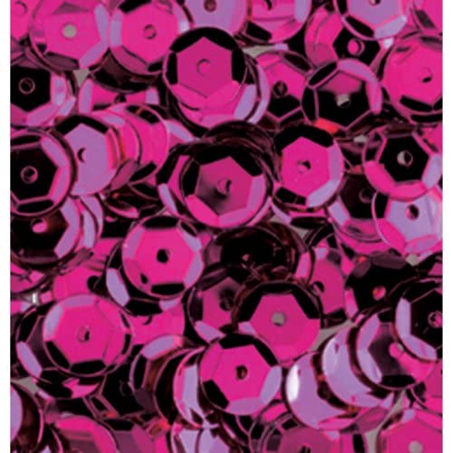 EFCO Sequins Round Cupped ø 6 mm 40 g / ~ 4.000 pcs. Bright Pink, 1026835