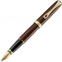 Diplomat Excellence A2 Fountain Pen with Steel Medium Nib - Marrakesh Gold