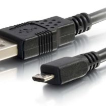 C2G 2M USB-A 2.0 Male to USB Micro-B Male Adapter Extension Cable, Samsung Charger Cable, PS4 Charger Cable