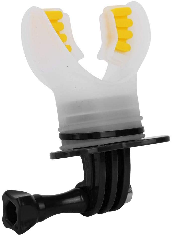 Topiky Mouth Bite Mount Mouthpiece Holder Adapter Surfing Diving Skating with Floaty and Neck Lanyard for 7/6/5/4/3/3+ for for XiaoYi Action Camera(Black) - Image 4