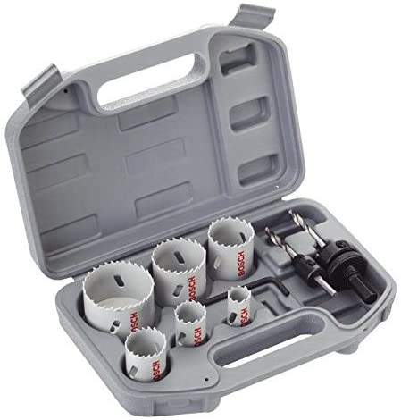 Bosch 2608580804 Hss Electricians Holesaw Set 9 Piece, Blue