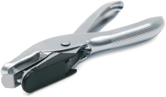 Rapesco PF25A001 Single Hole Punch, Chrome, 10 Sheet Capacity.